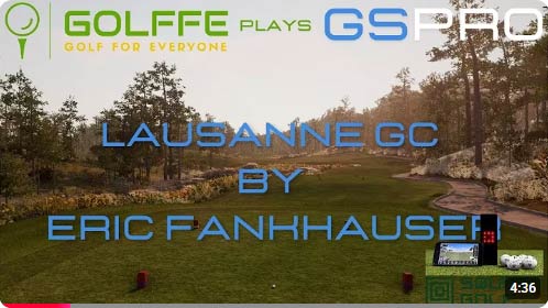 Golffe plays GSPro Lausanne GC Eric Fankhauser